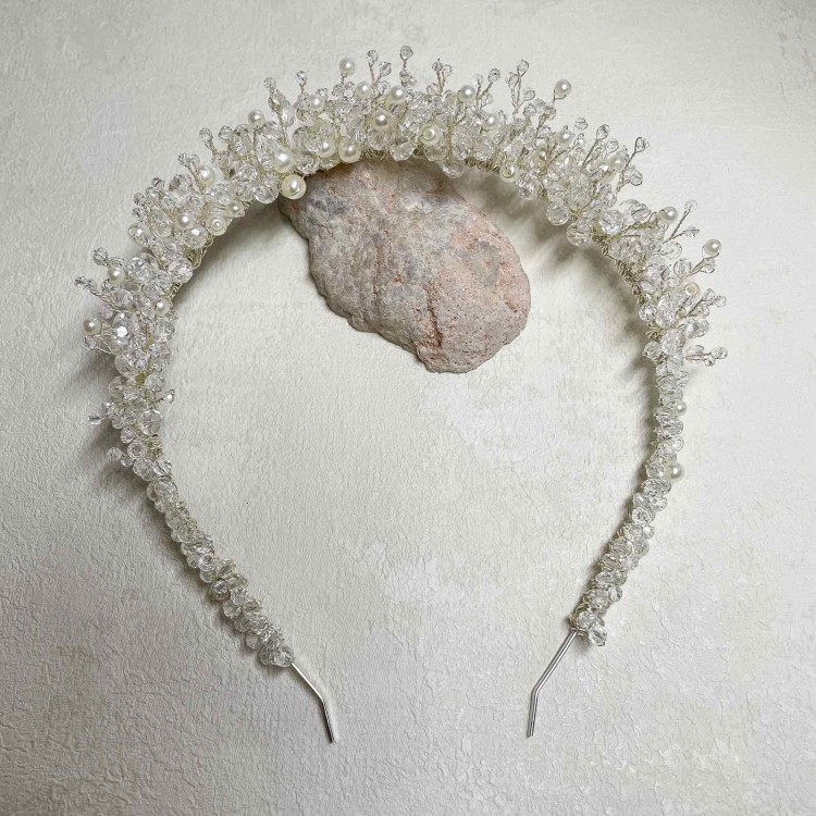 Tiara diadem ślubny srebrny ręcznie wykonany z cyrkoniami (6).jpg