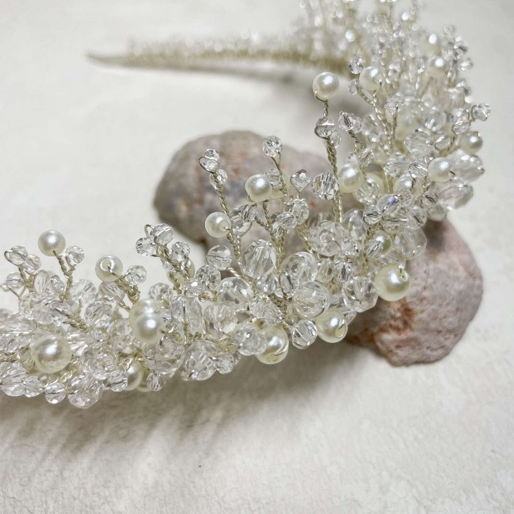 Tiara diadem ślubny srebrny ręcznie wykonany z cyrkoniami (8).jpg