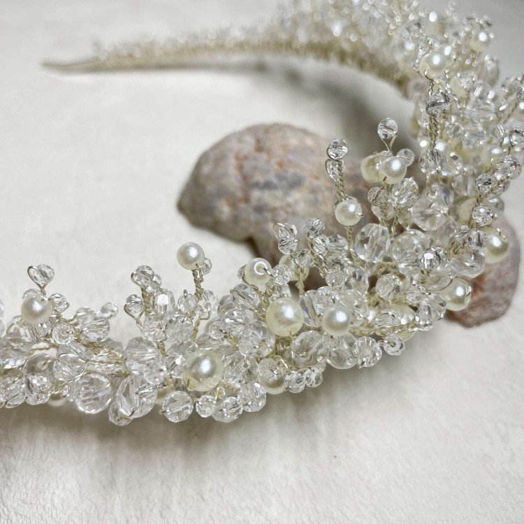 Tiara diadem ślubny srebrny ręcznie wykonany z cyrkoniami (9).jpg