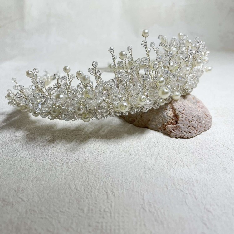 Tiara diadem ślubny srebrny ręcznie wykonany z cyrkoniami (10).jpg