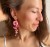 Pink lilly earrings, bridal blush floral jewelry  (7).jpeg