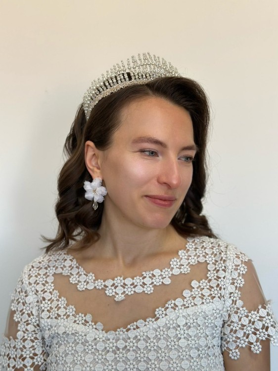 ozdoby slubne do włosów, kwiatowa tiara diadem (6).jpg
